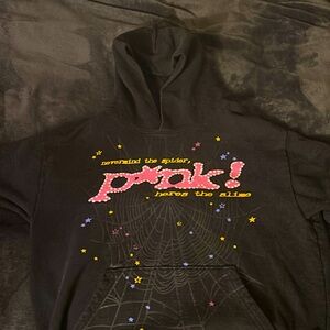 SP5DER pink hoodie